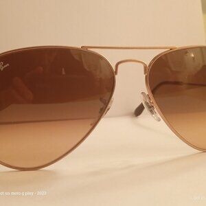 Ray Ban  Rb 3025 Bronze frame  Aviator sunglasses Brown /Pink lens non polarized